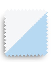Fusion Living Light Blue Soho Plastic Dining Chair with Squared Light Wood Light Wood Leg Legs - Image 6 of 6