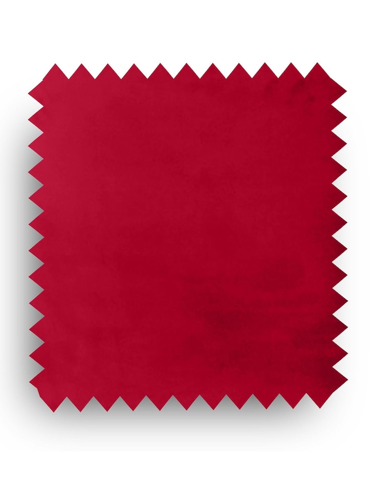 Fusion Living Red Luxurious Velvet Dining Chair - Image 6 of 6