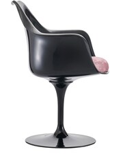 Fusion Living Light Pink Tulip Single Armchair with Luxurious Cushion - Image 2 of 6