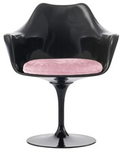Fusion Living Light Pink Tulip Single Armchair with Luxurious Cushion - Image 3 of 6
