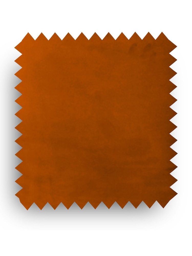 Fusion Living Orange Luxurious Velvet Dining Chair - Image 6 of 6