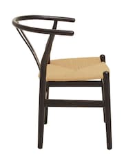 Fusion Living Cream Wishbone Dining Chair - Image 2 of 6
