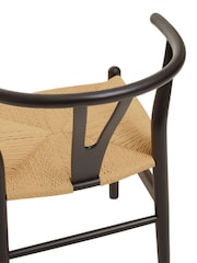 Fusion Living Cream Wishbone Dining Chair - Image 5 of 6