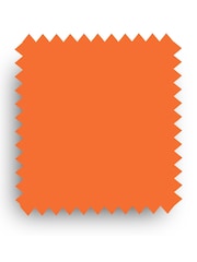 Fusion Living Orange Soho Plastic Dining Chair with Squared Light Wood Black Leg Legs - Image 6 of 6