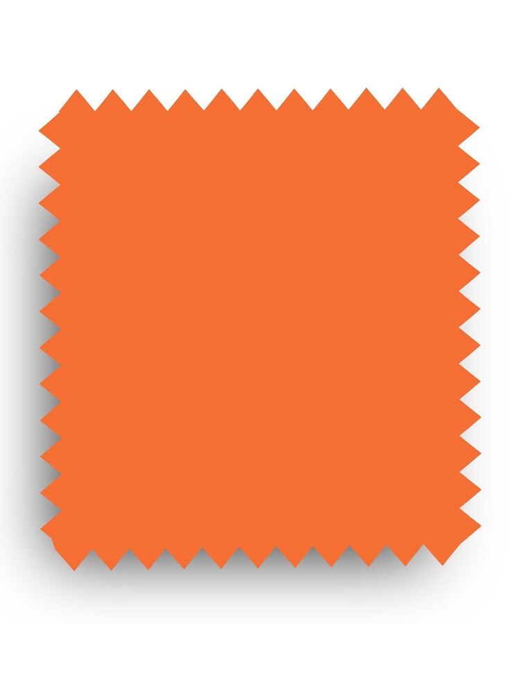 Fusion Living Orange Soho Plastic Dining Chair with Squared Light Wood Black Leg Legs - Image 6 of 6