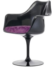 Fusion Living Purple Tulip Set of 2 Armchair with Luxurious Cushion - Image 2 of 6