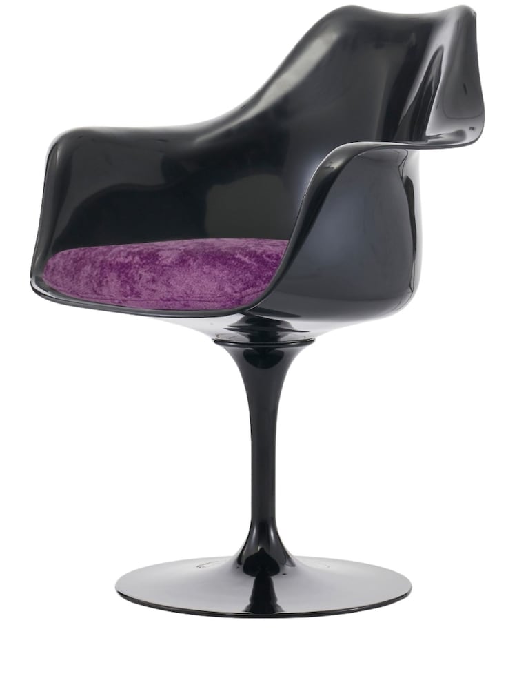 Fusion Living Purple Tulip Set of 2 Armchair with Luxurious Cushion - Image 2 of 6