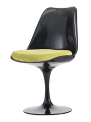 Fusion Living Green Tulip Dining Chair with Luxurious Single Cushion - Image 2 of 6
