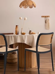 Fusion Living Black Café Plastic Dining Chair - Image 1 of 6