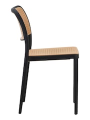 Fusion Living Black Café Plastic Dining Chair - Image 2 of 6