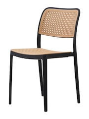 Fusion Living Black Café Plastic Dining Chair - Image 4 of 6