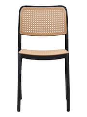 Fusion Living Black Café Plastic Dining Chair - Image 5 of 6