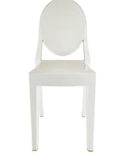 Fusion Living Ivory Ghost Style Plastic Victoria Dining Chair - Image 4 of 6