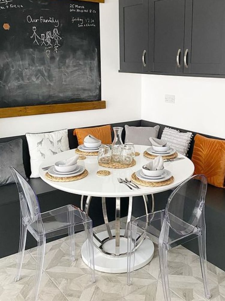 Fusion Living Clear Ghost Style Plastic Victoria Dining Chair - Image 1 of 6