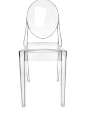 Fusion Living Clear Ghost Style Plastic Victoria Dining Chair - Image 4 of 6