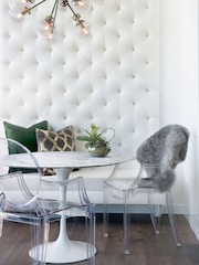 Fusion Living Clear Ghost Style Plastic Louis Armchair - Image 1 of 6