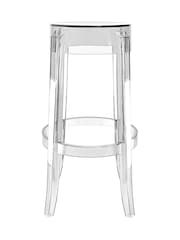Fusion Living Clear Ghost Style Bar Stool - 66cm - Image 3 of 6