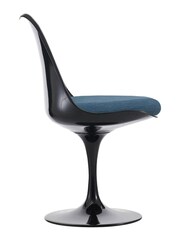 Fusion Living Navy Tulip Dining Chair with Luxurious Set of 2 Cushion - Image 4 of 6
