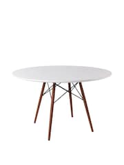 Fusion Living Walnut Soho Dining Table Large with Natural Legs - Image 1 of 4