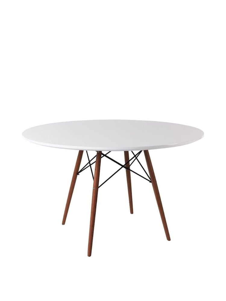 Fusion Living Walnut Soho Dining Table Large with Natural Legs - Image 1 of 4