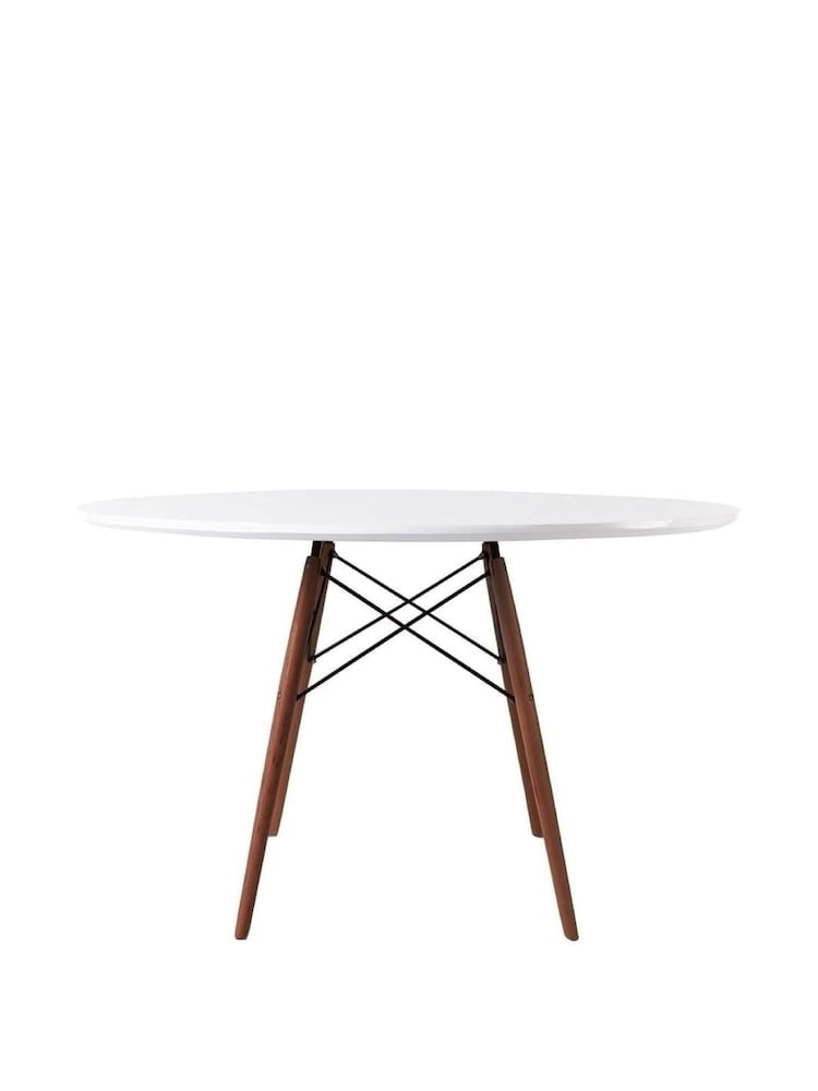 Fusion Living Walnut Soho Dining Table Large with Natural Legs - Image 2 of 4