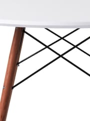 Fusion Living Walnut Soho Dining Table Large with Natural Legs - Image 3 of 4