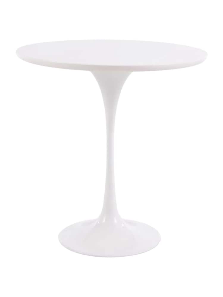 Fusion Living White Tulip Circular Side Table - Image 2 of 5