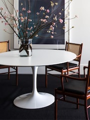 Fusion Living White Tulip Large Circular Dining Table - Image 1 of 5