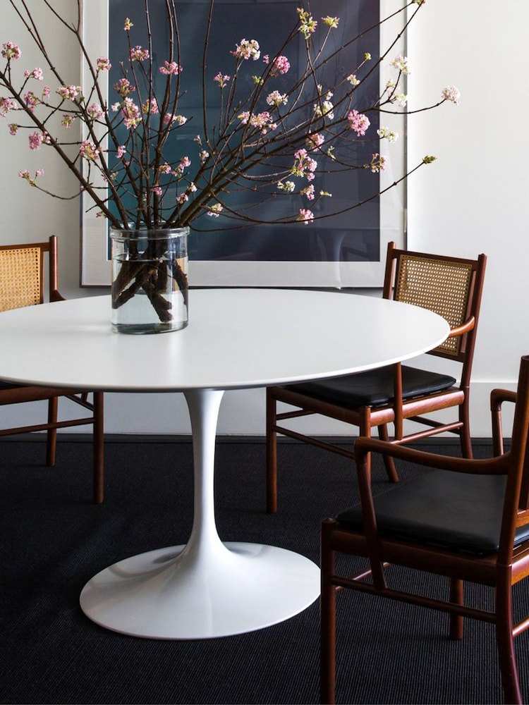 Fusion Living White Tulip Large Circular Dining Table - Image 1 of 5