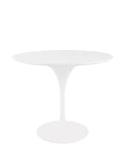 Fusion Living White Marble Tulip Medium Circular Dining Table - Image 2 of 5