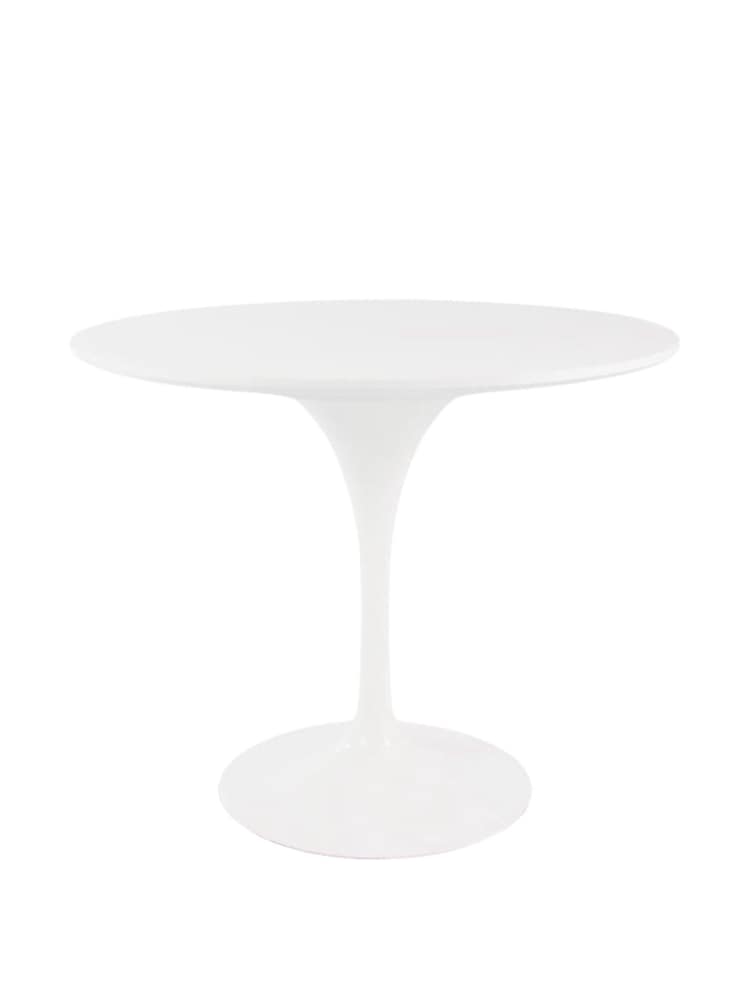 Fusion Living White Marble Tulip Medium Circular Dining Table - Image 2 of 5