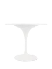 Fusion Living White Marble Tulip Medium Circular Dining Table - Image 3 of 5