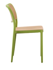 Fusion Living Green Café Plastic Dining Chair - Image 2 of 6