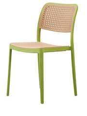 Fusion Living Green Café Plastic Dining Chair - Image 4 of 6