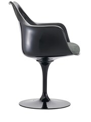Fusion Living Grey Tulip Set of 2 Armchair with Luxurious Cushion - Image 4 of 6