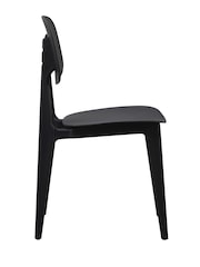 Fusion Living Black Oslo Plastic Dining Chair - Image 2 of 6