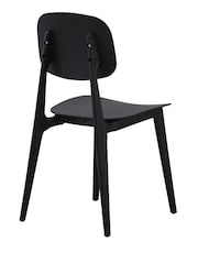 Fusion Living Black Oslo Plastic Dining Chair - Image 4 of 6