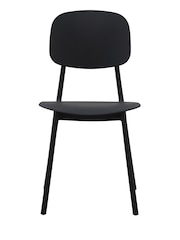Fusion Living Black Oslo Plastic Dining Chair - Image 5 of 6