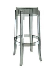 Fusion Living Grey Ghost Style Bar Stool - 76cm - Image 2 of 6