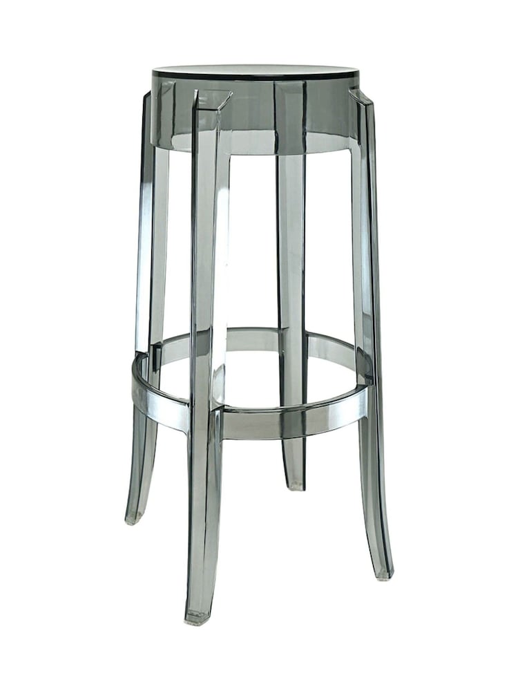 Fusion Living Grey Ghost Style Bar Stool - 76cm - Image 2 of 6