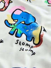 Ecru Elephant 100% Cotton Long Sleeve Pyjamas - Image 9 of 10