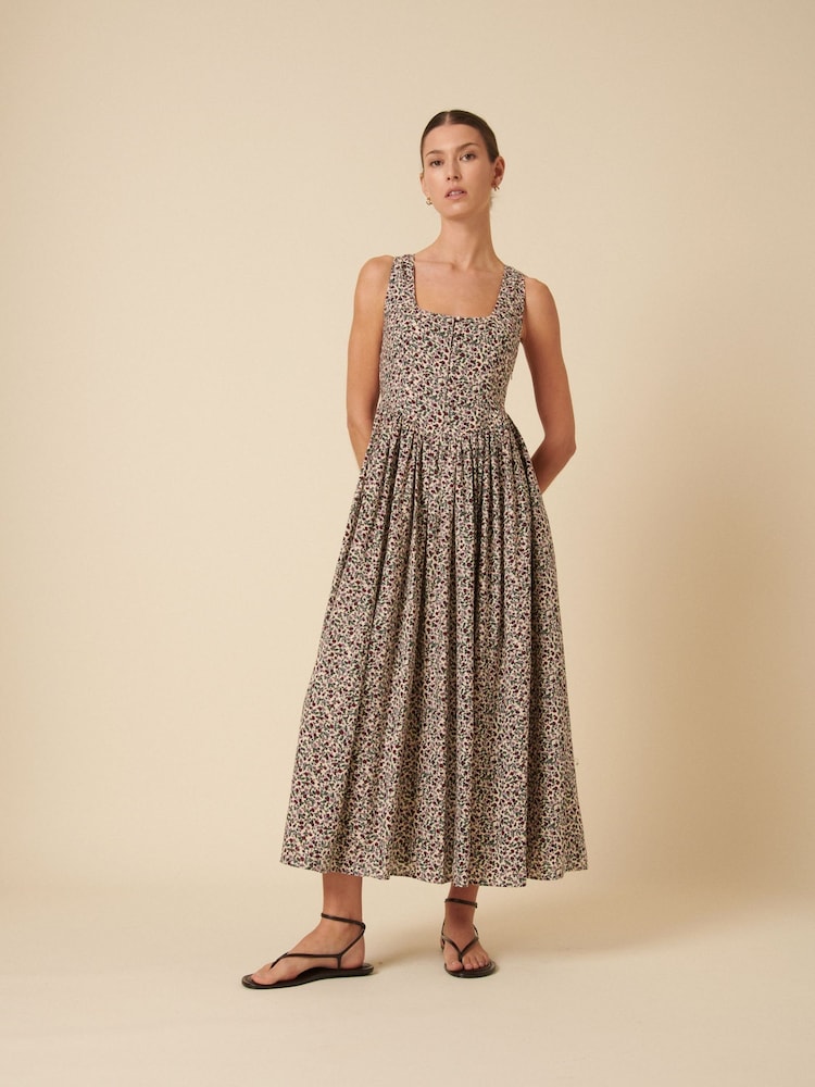 white stuff cora linen dress Women's Cora Linen Mini Dress | White