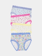 Stripe & Stare Blue High Rise Knickers 4 Pack - Изображение 1 из 8