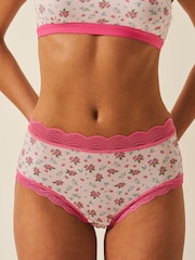 Stripe & Stare Blue High Rise Knickers 4 Pack - Изображение 3 из 8