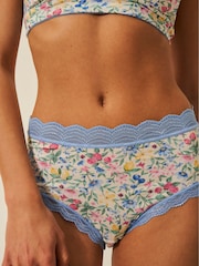 Stripe & Stare Blue High Rise Knickers 4 Pack - Изображение 4 из 8
