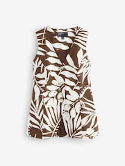 Nobodys Child Brown Longline Waistcoat - Image 6 of 6