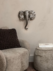 Libra Interiors Gold Kariba Cast Aluminium Elephant Wall Art - Image 1 of 6