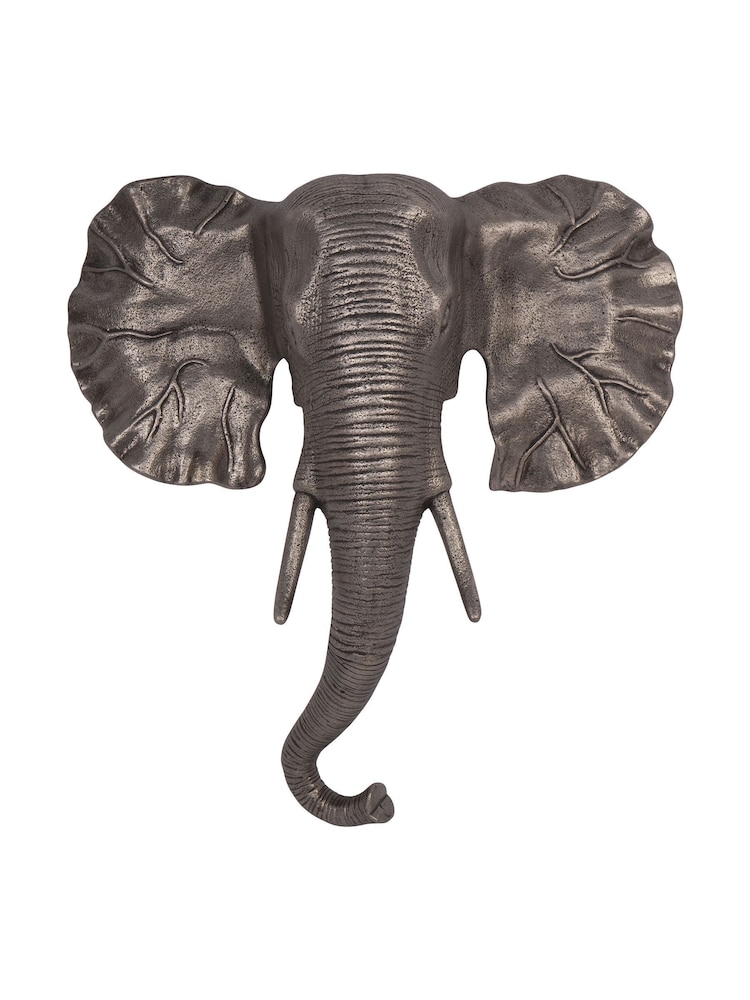 Libra Interiors Gold Kariba Cast Aluminium Elephant Wall Art - Image 2 of 6