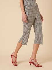 Nobodys Child Grey Ollie Gingham Capri Trousers - Image 1 of 4