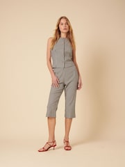 Nobodys Child Grey Ollie Gingham Capri Trousers - Image 2 of 4